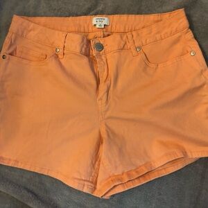 Crown & Ivy High Waist Peach Women's Shorts